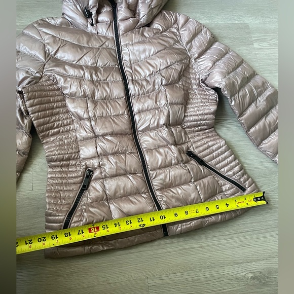 Calvin Klein rose gold packable down blend puffer coat jacket- medium - Picture 6 of 10